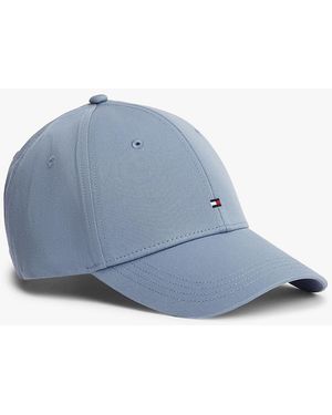Tommy Hilfiger Cappello Da Baseball Con Bandierina Ricamata - Blu
