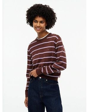 Tommy Hilfiger Jersey Amplio De Cuello Redondo - Rojo