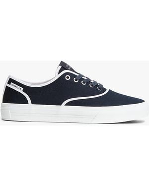 Tommy Hilfiger Canvas Cupsole Trainers - Blue