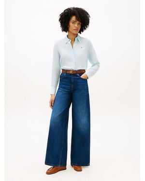 Tommy Hilfiger 70S High Rise Wide Leg Jeans - Blue
