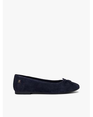Tommy Hilfiger Bailarinas De Ante Con Monograma Th - Azul