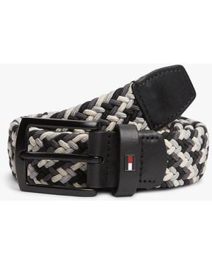 Tommy Hilfiger Ceinture Denton Tressée Élastique - Noir