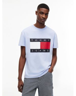 Tommy Hilfiger Flag Badge Crew Neck T-Shirt - White