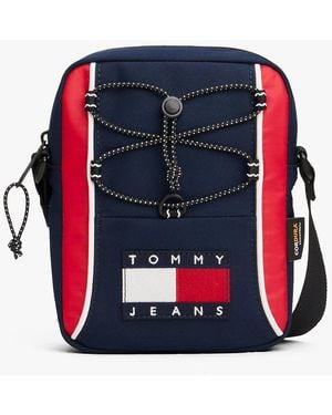 Tommy Hilfiger Archive Colour-Blocked Crossbody Reporter Bag - Blue