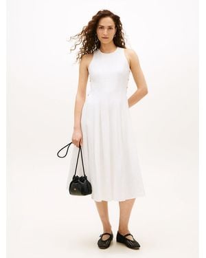 Tommy Hilfiger Vestito Midi - Bianco