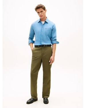 Tommy Hilfiger Dover Signature Tape Relaxed Twill Chinos - Blue
