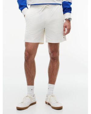 Tommy Hilfiger Dover Paper Touch Poplin Regular Fit Shorts - White