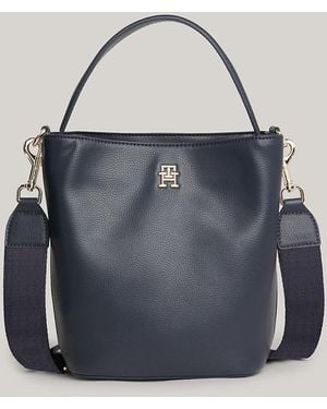 Tommy Hilfiger Essential Signature Bucket Bag - Blue