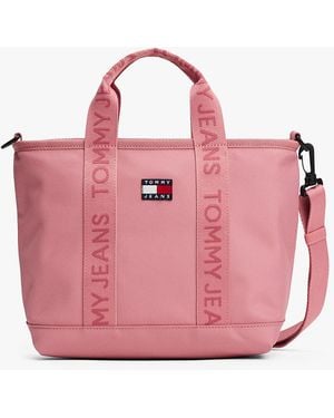 Tommy Hilfiger Cabas Essential À Motif Logo - Rose