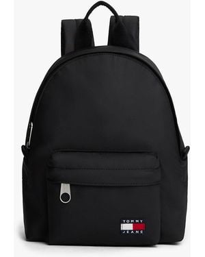 Tommy Hilfiger Sac À Dos Arrondi À Motif Logo - Noir
