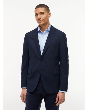 Tommy Hilfiger Tech Regular Fit Wool Blend Blazer - Blue
