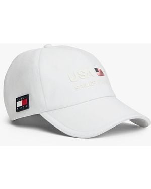 Tommy Hilfiger Cappello Tommy X U.S. Sail Gp Team Con Logo - Bianco