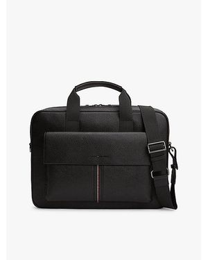 Tommy Hilfiger Maletín Para Portátil Con Bolsillo De Solapa - Negro