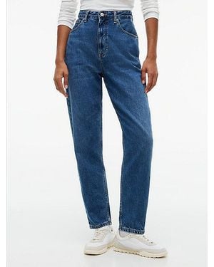 Tommy Hilfiger Tommy Jeans Jean Mom 90S Tapered Taille Haute - Bleu