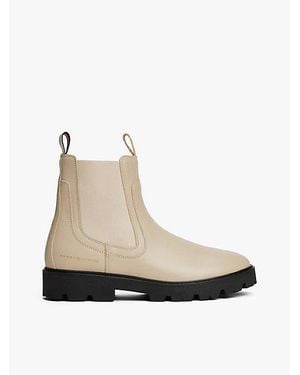 Tommy Hilfiger Leren Chelsea Boot - Wit