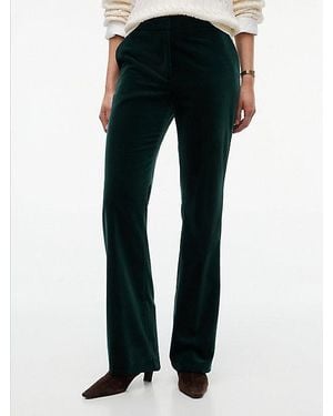 Tommy Hilfiger Slim Bootcut Velvet Trousers - Blue