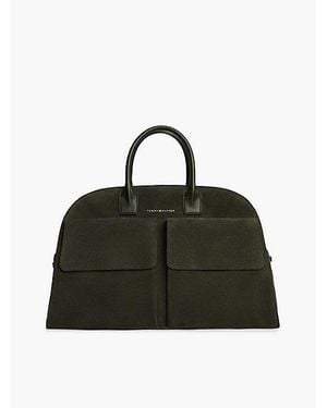 Tommy Hilfiger Bolsa De Deporte En Ante Con Logo Metálico - Verde