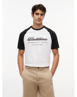 Tommy Hilfiger Th X Cadillac Formula 1® Team Logo Raglan T-shirt - Grey