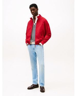 Tommy Hilfiger Denton Faded Slim Straight Leg Jeans - Red