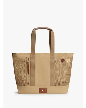 Tommy Hilfiger Mesh Panel Beach Tote Bag - Natural