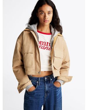 Tommy Hilfiger Corduroy Collar Twill Jacket - Blue