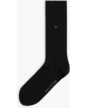 Tommy Hilfiger Lot De 1 Paire De Chaussettes À Drapeau Brodé - Noir