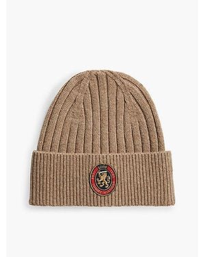 Tommy Hilfiger Gorro De Punto Acanalado Con Escudo - Neutro
