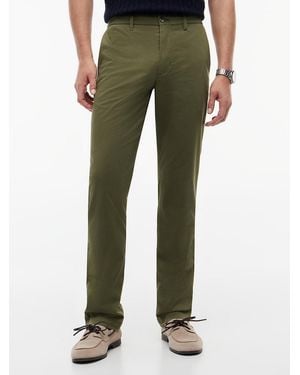 Tommy Hilfiger Denton Micro Print Straight Leg Chinos - Green