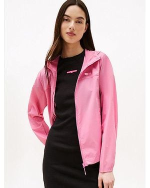 Tommy Hilfiger Cortavientos De Corte Slim Resistente Al Agua - Rosa