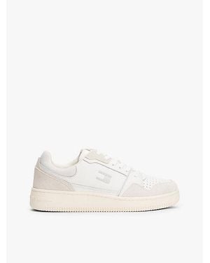 Tommy Hilfiger Zapatillas Con Suela Dentada Con Piel - Blanco