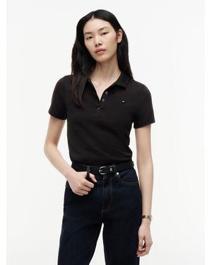 Tommy Hilfiger Heritage Slim Fit Polo Shirt - Black