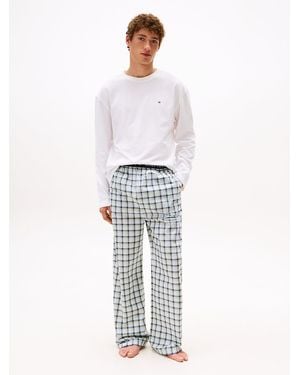 Tommy Hilfiger Th Original Print Jersey Pyjama Set - White