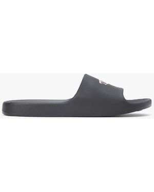 Tommy Hilfiger Wavy Flag Logo Slides - White