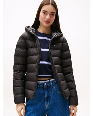 Tommy Hilfiger Hooded Down Puffer Jacket - Blue