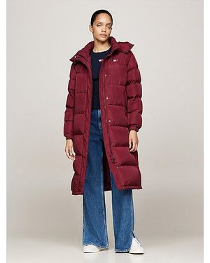 Tommy Hilfiger Chaquetón Alaska Acolchado Con Capucha - Rojo