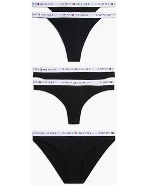 Tommy Hilfiger 5-Pack Essential Logo Waistband Mixed Underwear - Black