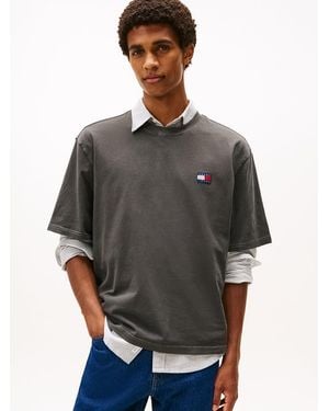 Tommy Hilfiger Classic '90s Back Logo T-shirt - Grey