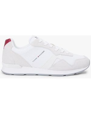 Tommy Hilfiger Mixed Texture Cleat Ripstop Trainers - White