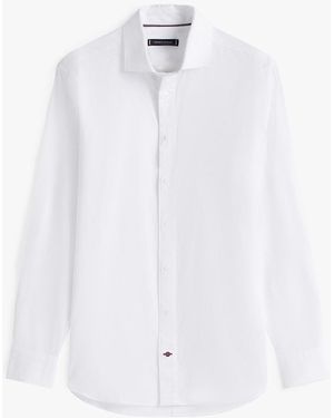 Tommy Hilfiger Chemise Ajustée Adaptive En Popeline Th Flex - Blanc