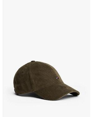 Tommy Hilfiger Hilfiger Flag Baseball-Cap Aus Cord - Braun