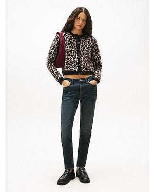 Tommy Hilfiger Mid Rise Slim Faded Jeans - Black
