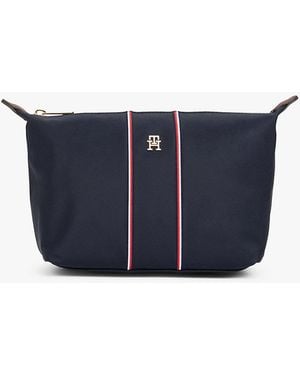 Tommy Hilfiger Hilfiger Icon Th Monogram Washbag - Blue