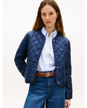 Tommy Hilfiger Lightweight Water Repellent Quilted Padded Jacket - Blue