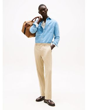Tommy Hilfiger Pantaloni Chino Harlem Relaxed Fit - Blu