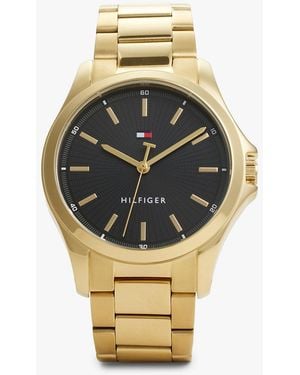 Tommy Hilfiger Dial-Plated Chain-Link Watch - Metallic