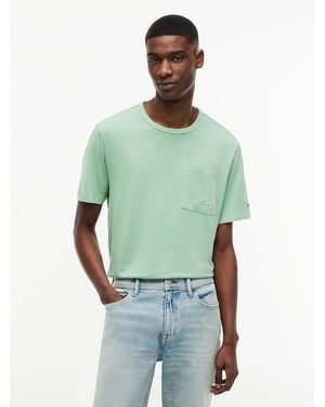 Tommy Hilfiger Patch Pocket Washed T-Shirt - Green