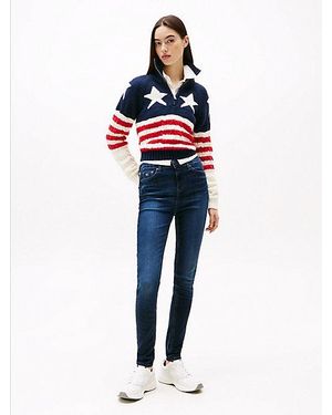 Tommy Hilfiger Nora Medium Rise Skinny Jeans - Blauw