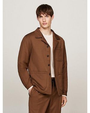 Tommy Hilfiger Chaqueta Acolchada Estilo Worker - Marrón