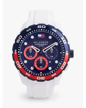 Tommy Hilfiger Reloj Con Diseño Color-Block Con Correa De Silicona - Azul