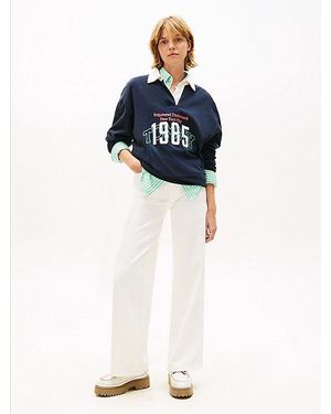 Tommy Hilfiger Claire High Rise Wide Leg Jeans - Blue